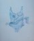 Nino Eliashvili, Blued Lightness, 2021, Watercolor on Paper 1