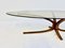 Mid-Century Modern Oval Coffee Table, Glass and Bronze by Michel Mangematin 6