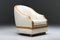 Italienischer Bergère Stuhl aus Rattan & Seide im tropistischen Stil von Vivai Del Sud, 1970er 4
