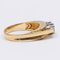 Ring aus 18 Karat Gelbgold mit 3 Diamanten von 0,21 ctw, 1960er 3