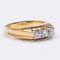 18kt Yellow Gold Ring with 3 Diamonds 0.21 ctw, 1960s 2