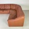 Danish Brown Leather Corner Sofa from Stouby, 1970s 6