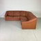 Danish Brown Leather Corner Sofa from Stouby, 1970s, Image 1