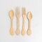 Traditional Wooden Pastoral Primitive Carved Fork and Spoon, Set of 4 8