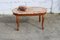 Vintage French Marble & Wood Coffee Table 2