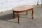 Vintage French Marble & Wood Coffee Table, Image 1