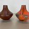 Vases Fat Lava Vintage en Poterie par Heinz Siery pour Carstens Tönnieshof, 1970s, Set de 2 15