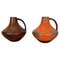 Vases Fat Lava Vintage en Poterie par Heinz Siery pour Carstens Tönnieshof, 1970s, Set de 2 1