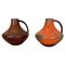 Vintage Fat Lava Pottery Vases by Heinz Siery for Carstens Tönnieshof, 1970s, Set of 2, Image 1