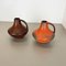 Vintage Fat Lava Pottery Vases by Heinz Siery for Carstens Tönnieshof, 1970s, Set of 2 3