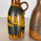 Mehrfarbige Fat Lava Vasen aus Keramik von Scheurich, 1970er, 2er Set 7