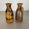 Mehrfarbige Fat Lava Vasen aus Keramik von Scheurich, 1970er, 2er Set 13