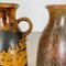 Mehrfarbige Fat Lava Vasen aus Keramik von Scheurich, 1970er, 2er Set 8