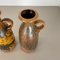 Multi-Color Pottery Fat Lava Vases from Scheurich, 1970s, Set of 2, Image 11