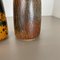 Mehrfarbige Fat Lava Vasen aus Keramik von Scheurich, 1970er, 2er Set 15