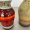 Vintage German Pottery Fat Lava Vases from Scheurich, 1970s, Set of 5, Image 11