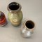 Vintage German Pottery Fat Lava Vases from Scheurich, 1970s, Set of 5 10