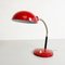 Lampada da tavolo Mid-Century moderna in metallo rosso, Italia, anni '60, Immagine 5