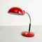 Mid-Century Italian Modern Red Metal Table Lamp, 1960s 5