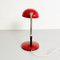 Lampe de Bureau Mid-Century en Métal Rouge, Italie, 1960s 7