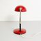 Lampada da tavolo Mid-Century moderna in metallo rosso, Italia, anni '60, Immagine 8