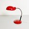 Mid-Century Italian Modern Red Metal Table Lamp, 1960s 2