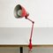Mid-Century Italian Modern Red Metal Table Lamp with Clamp, 1960s 5