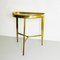 Mid-Century Italian Brass and Glass Console, 1950s 4