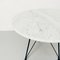 Italian Round Coffee Table in Marble & Black Enamelled Metal, 1960s, Image 8