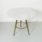 Mid-Century Modern Italian Round Marble & Brass Coffee Table, 1960s 8