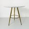 Runder italienischer Mid-Century Modern Couchtisch aus Marmor & Messing, 1960er 7