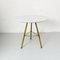 Italian Mid-Century Modern Round Marble and Brass Coffee Table, 1960s 2