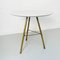 Italian Mid-Century Modern Round Marble and Brass Coffee Table, 1960s 6