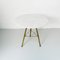 Italian Mid-Century Modern Round Marble and Brass Coffee Table, 1960s 5