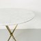 Italian Mid-Century Modern Round Marble and Brass Coffee Table, 1960s 9
