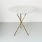 Italian Mid-Century Modern Round Marble and Brass Coffee Table, 1960s 7