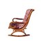 Rocking Chair Vintage Style Chesterfield Bordeaux 2
