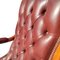 Vintage Chesterfield Style Burgundy Rocking Chair 5