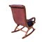 Vintage Chesterfield Style Burgundy Rocking Chair, Image 4