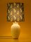 Royal Delft White Vintage Table Lamp, Liberty London Lampshade 7