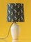 Royal Delft White Vintage Table Lamp, Liberty London Lampshade 5