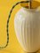 Royal Delft White Vintage Table Lamp, Liberty London Lampshade 6