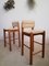Ash & Straw Bar Stools in the Style of Charlotte Perriand, Set of 2 6