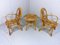 Rattan Chairs & Table, 1960s, Set of 3 2