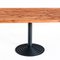 Solid Cypress Wood Table with Iron Base 5