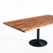 Solid Cypress Wood Table with Iron Base, Image 4