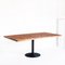Solid Cypress Wood Table with Iron Base 3