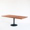 Solid Cypress Wood Table with Iron Base, Image 2