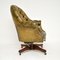 Chaise de Bureau Pivotante Antique en Cuir 4