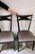 Ebonized Wood and Velvet Chairs in the style of Ico Parisi Style, Set of 6 18